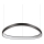 Ideal Lux - Led Dimmable κρεμαστό φωτιστικό οροφής GEMINI LED/48W/230V διάμετρος 61 cm CRI 90 μαύρο