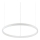 Ideal Lux - Led Dimmable κρεμαστό φωτιστικό οροφής ORACLE SLIM LED/28W/230V 4000K διάμετρος 50 cm CRI 90 λευκό
