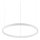 Ideal Lux - Led Dimmable κρεμαστό φωτιστικό οροφής ORACLE SLIM LED/29W/230V 3000K διάμετρος 50 cm λευκό