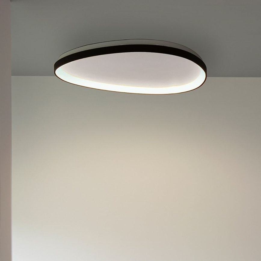 Ideal Lux - LED Dimmable φωτιστικό οροφής GEMINI LED/28W/230V διάμετρος 61 cm CRI 90 μαύρο