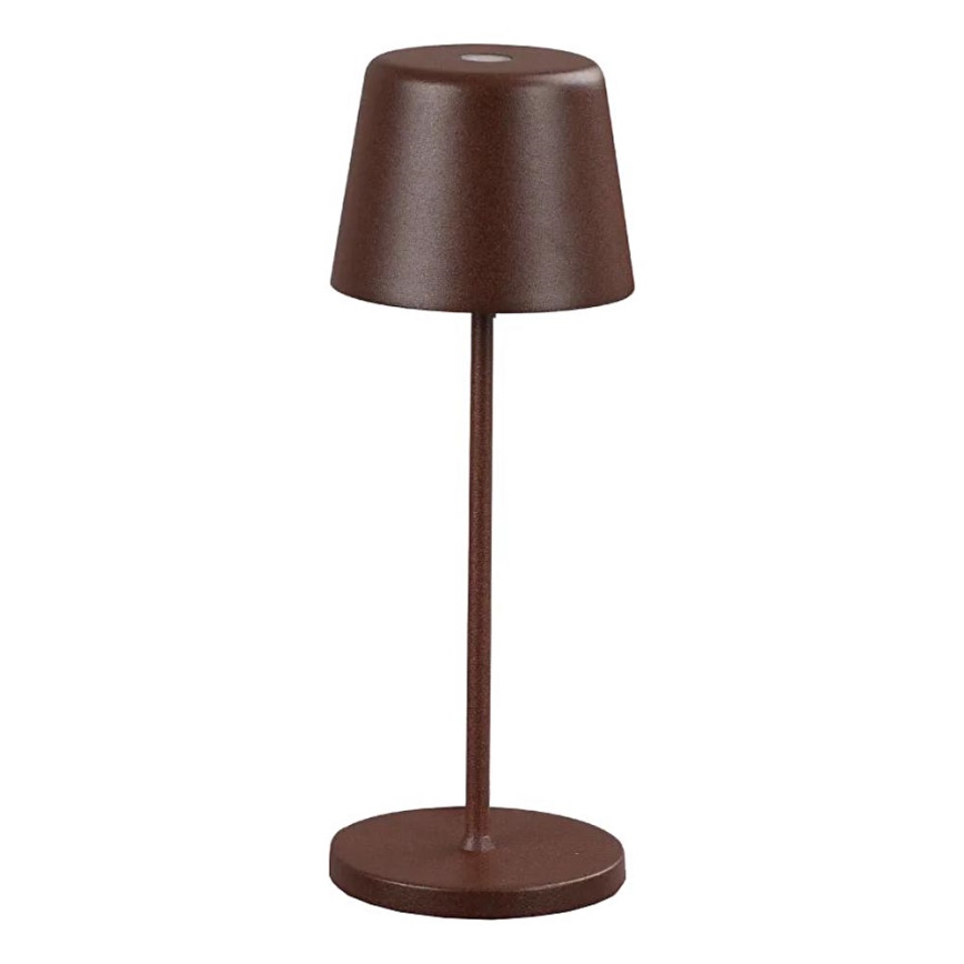 Ideal Lux - LED Dimming αφής Εξωτερικού χώρου Επιτραπέζιο φωτιστικό CUTE LED/2,5W/3,7V USB 2200-2700K 3000 mAh IP65 καφέ