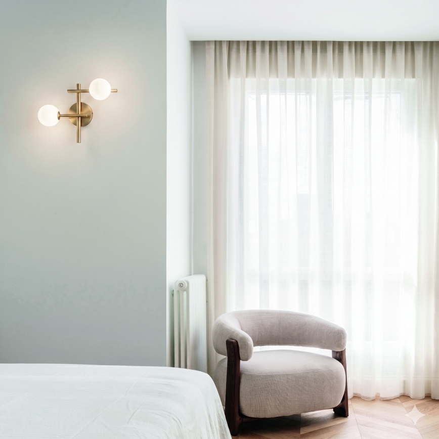 Ideal Lux - LED φωτιστικό τοίχου ATLAS 2xG9/3W/230V χρυσό