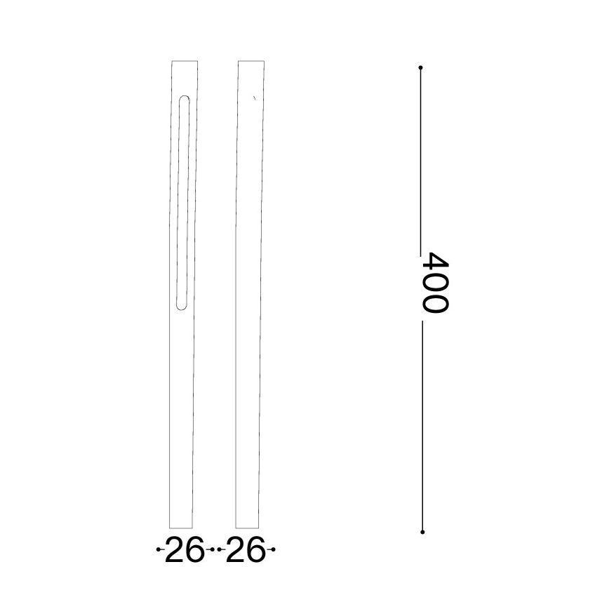 Ideal Lux - LED Φωτιστικό εξωτερικού χώρου JEDI LED/7W/230V 40 cm CRI 90 IP65 καφέ