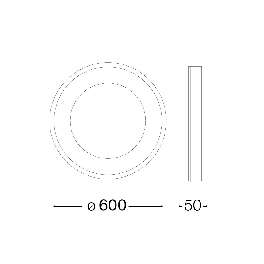Ideal Lux - LED φωτιστικό οροφής PLANET LED/29W/230V CRI 90 διάμ. 60 cm λευκό