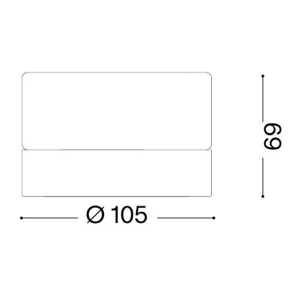 Ideal Lux - LED φωτιστικό οροφής για μπάνιο LOLLY 1xGX53/9W/230V διάμ. 10,5 εκ. IP44 χρυσό/καπνιστό μπεζ