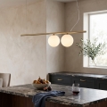 Ideal Lux - LED φωτιστικό οροφής με καλώδιο ανάρτησης PERLINE 2xG9/3W/230V χρυσό