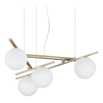 Ideal Lux - LED κρεμαστό φωτιστικό σε καλώδιο ATLAS 4xG9/3W/230V χρυσό