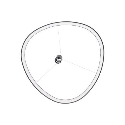 Ideal Lux - LED κρεμαστό φωτιστικό σε καλώδιο GEMINI LED/78W/230V 2700K διάμ. 105 cm CRI 90 μαύρο