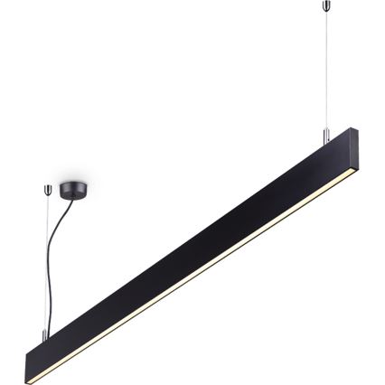 Ideal Lux - LED κρεμαστό φωτιστικό σε καλώδιο LINUS LED/32W/230V 4000K CRI 90 120 cm μαύρο