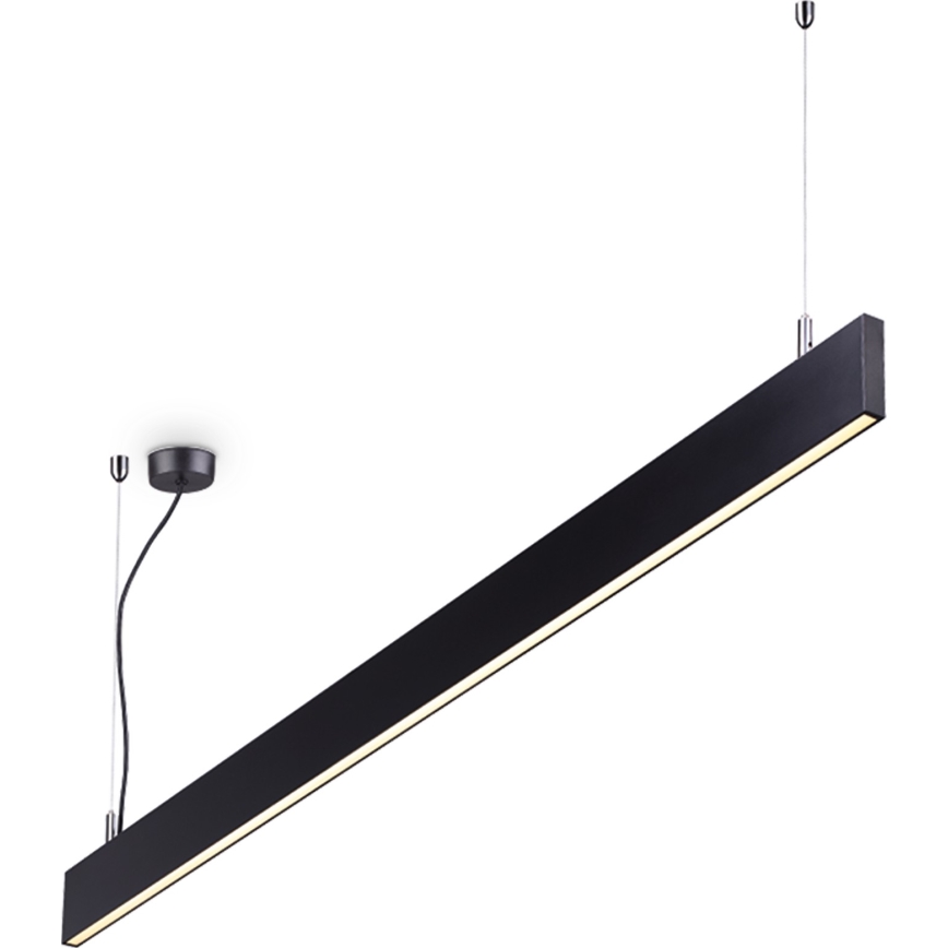 Ideal Lux - LED κρεμαστό φωτιστικό σε καλώδιο LINUS LED/32W/230V 4000K CRI 90 120 cm μαύρο