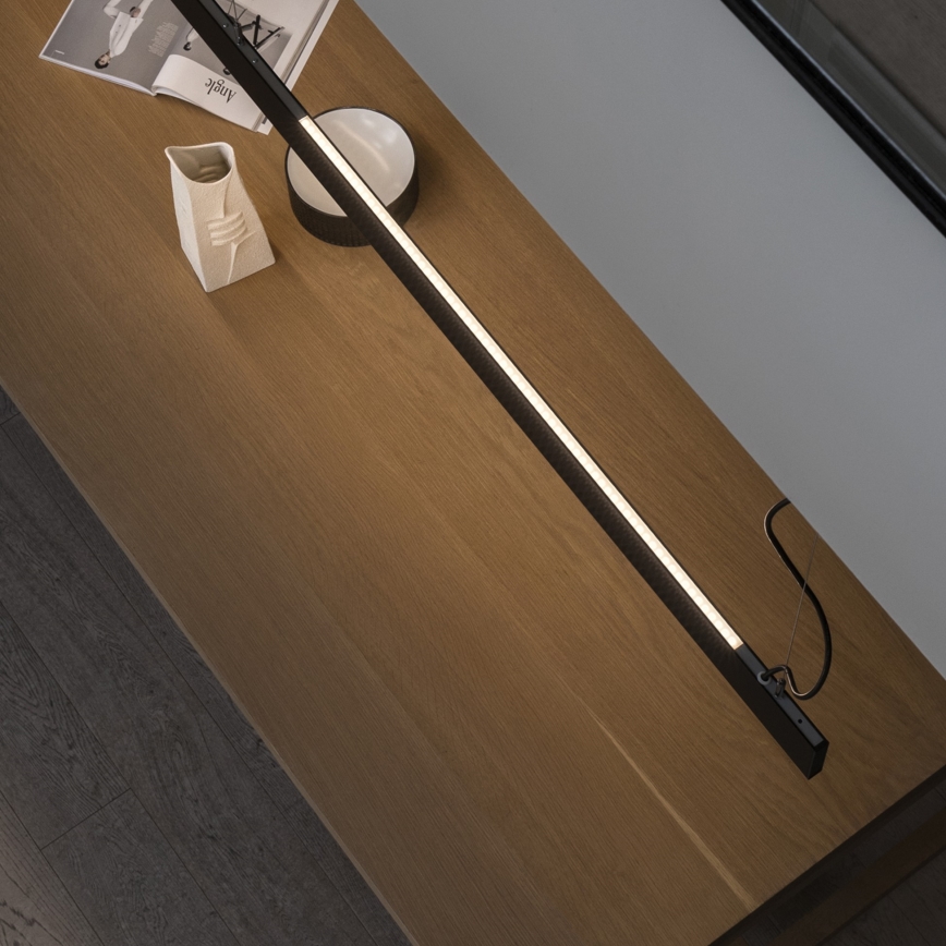 Ideal Lux - LED κρεμαστό φωτιστικό σε καλώδιο LINUS LED/32W/230V 4000K CRI 90 120 cm μαύρο