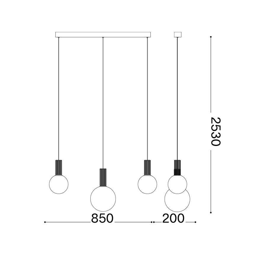 Ideal Lux - LED κρεμαστό φωτιστικό σε καλώδιο ODEON LED/20W/230V CRI 90 μπεζ/λευκό