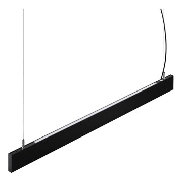 Ideal Lux - LED κρεμαστό φωτιστικό σε καλώδιο STEEL LED/29W/230V 4000K CRI 90 120 cm μαύρο
