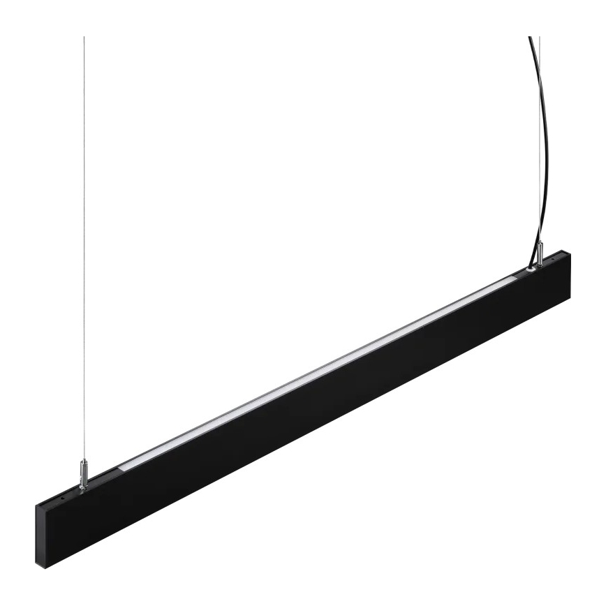 Ideal Lux - LED κρεμαστό φωτιστικό σε καλώδιο STEEL LED/29W/230V 4000K CRI 90 120 cm μαύρο