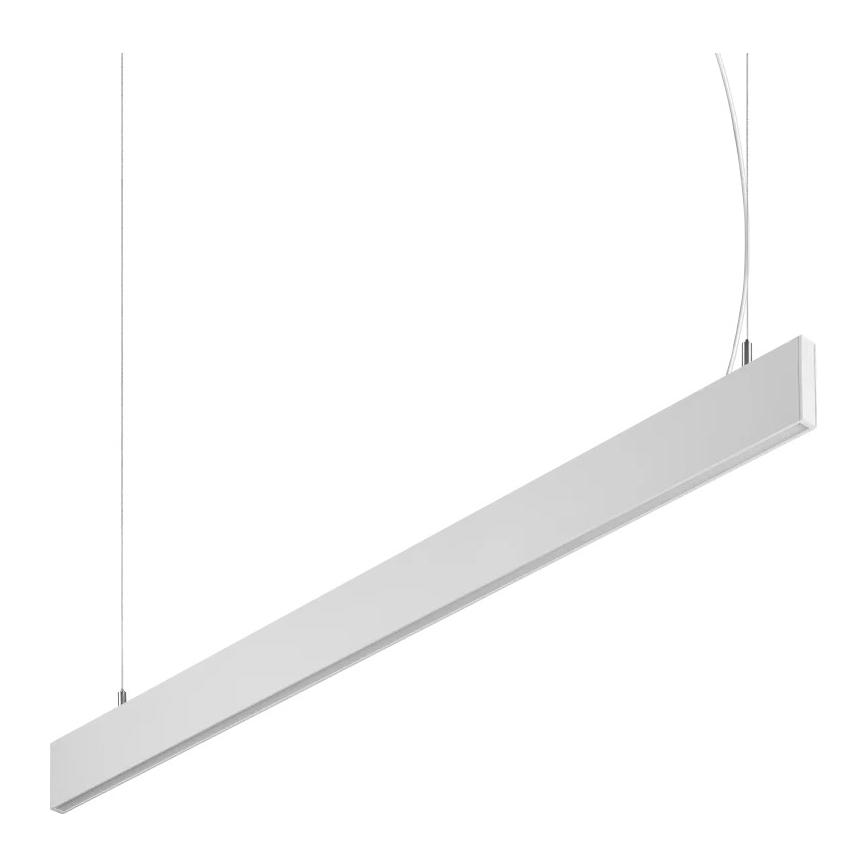 Ideal Lux - LED κρεμαστό φωτιστικό με ανάρτηση καλωδίου STEEL LED/29W/230V 4000K CRI 90 120 cm λευκό