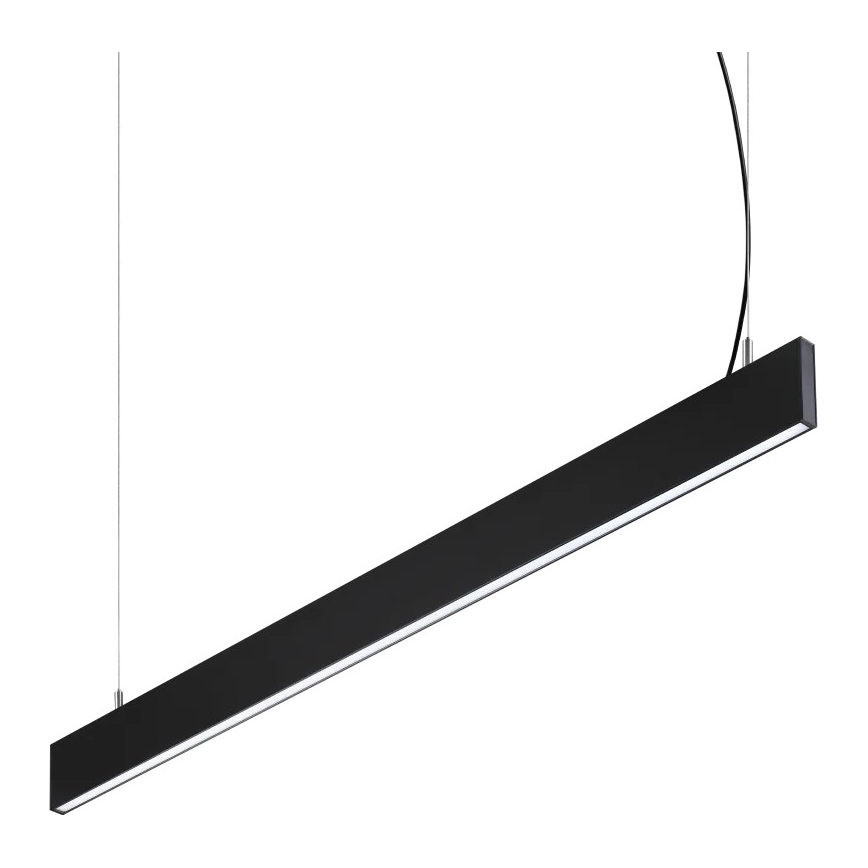 Ideal Lux - LED κρεμαστό φωτιστικό με καλώδιο STEEL LED/29W/230V 4000K CRI 90 120 cm μαύρο