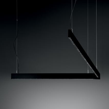 Ideal Lux - LED κρεμαστό φωτιστικό με καλώδιο STEEL LED/29W/230V 4000K CRI 90 120 cm μαύρο