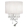 Ideal Lux - LED κρυστάλλινο επιτοίχιο φωτιστικό OPERA 2xE14/40W/230V + LED/1W λευκό