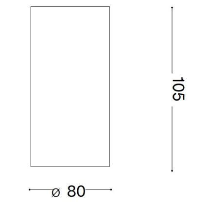 Ideal Lux - LED Σποτ NITRO LED/10W/230V διάμετρος 8 cm CRI 90 λευκό