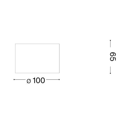 Ideal Lux - LED σποτ SPIKE 1xGX53/9W/230V, Ø 10 εκ., χάλκινο