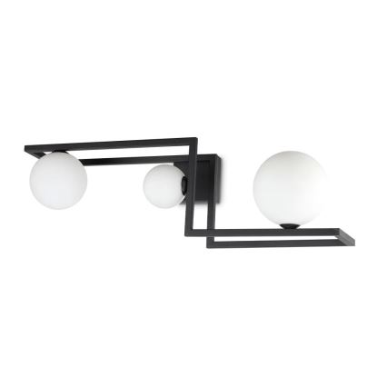 Ideal Lux - LED Πλαφονιέρα οροφής ANGOLO 3xG9/3W/230V μαύρο