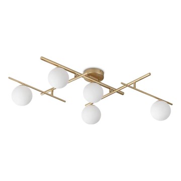 Ideal Lux - LED Πλαφονιέρα οροφής ATLAS 5xG9/3W/230V χρυσό