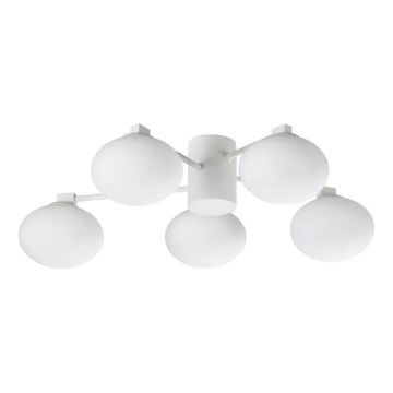 Ideal Lux - LED Πλαφονιέρα οροφής HERMES 5xG9/3W/230V διάμετρος 60 cm λευκό