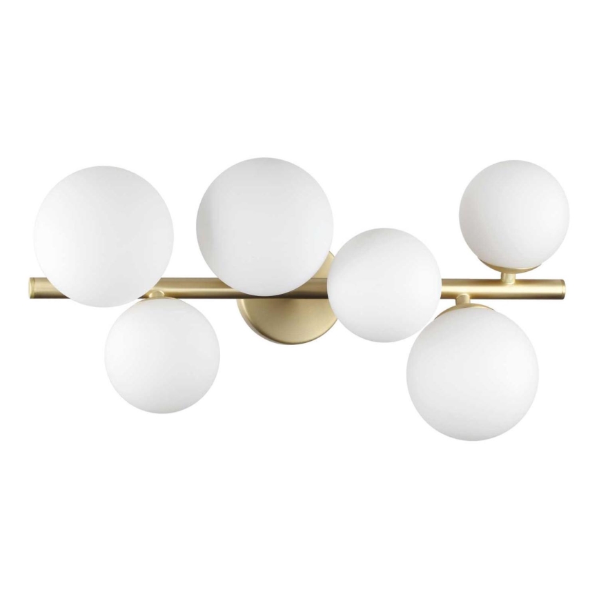 Ideal Lux - LED Πλαφονιέρα οροφής PERLAGE 6xG9/3W/230V 49 cm χρυσό/λευκό