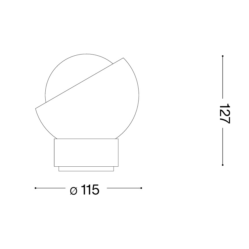 Ideal Lux - LED επιτραπέζιο φωτιστικό BLOOM 1xG9/3W/230V χρυσό/καπνιστό μπεζ