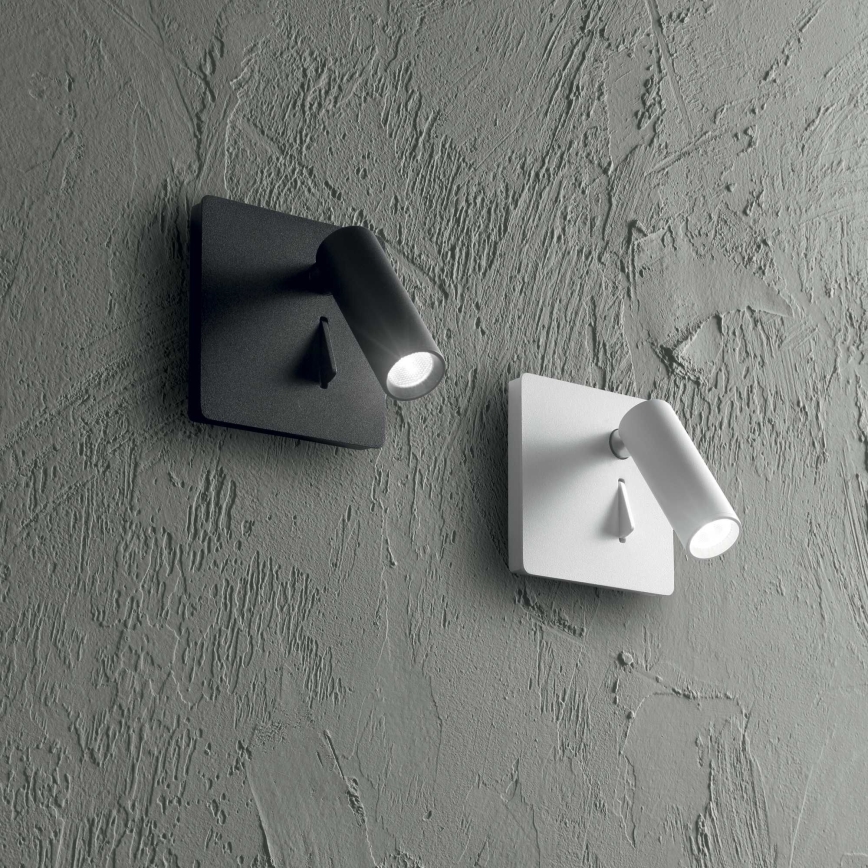 Ideal Lux - LED Επιτοίχιο φωτιστικό σημείου LITE LED/3W/230V CRI 90 μαύρο