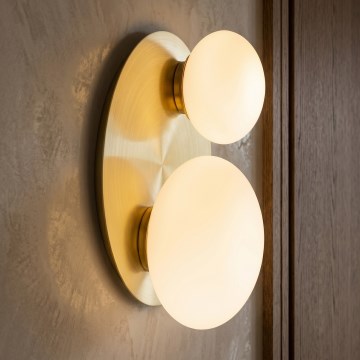 Ideal Lux - LED Επιτοίχιο Φωτιστικό NINFEA 2xG9/3W/230V Χρυσό