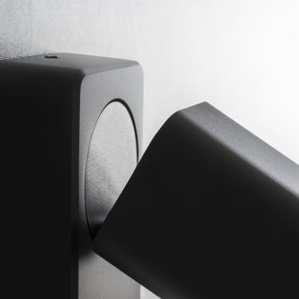 Ideal Lux - LED επιτοίχιο φωτιστικό σποτ RUDY 1xGU10/7W/230V CRI 90 μαύρο