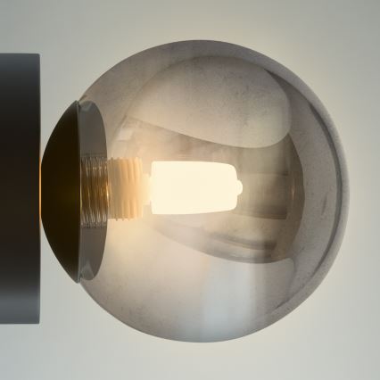 Ideal Lux - LED Επιτοίχιο φωτιστικό PERLAGE 1xG9/3W/230V μαύρο/καπνιστό μαύρο
