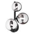 Ideal Lux - LED επιτοίχιο φωτιστικό PERLAGE 3xG9/3W/230V μαύρο/καπνιστό μαύρο