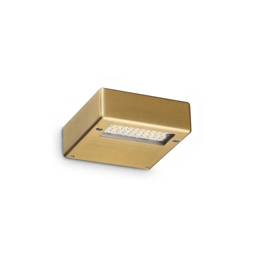 Ideal Lux - LED Επιτοίχιο φωτιστικό TAB LED/24W/230V CRI 90 ορείχαλκος