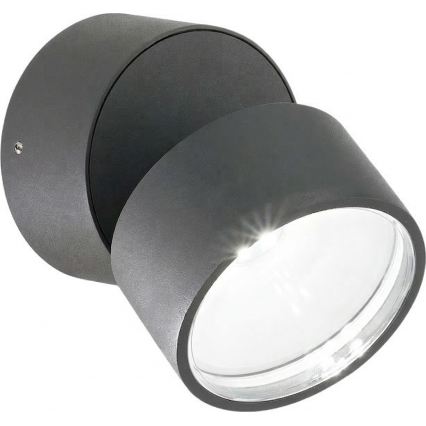 Ideal Lux - LED εξωτερικό επιτοίχιο φωτιστικό OMEGA LED/7W/230V CRI 90 IP54 ανθρακί