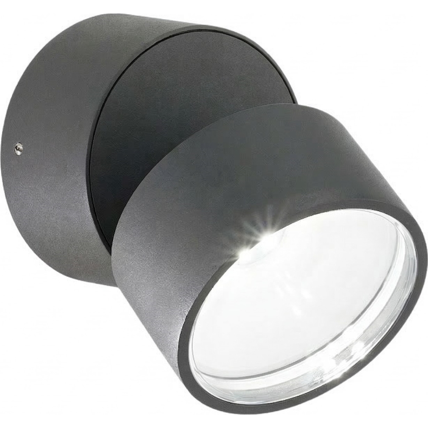 Ideal Lux - LED εξωτερικό επιτοίχιο φωτιστικό OMEGA LED/7W/230V CRI 90 IP54 ανθρακί