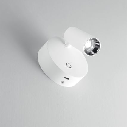 Ideal Lux - Ρυθμιζόμενο με αφή επιτοίχιο σημειακό φωτιστικό ELF LED/3W/230V CRI 95 λευκό