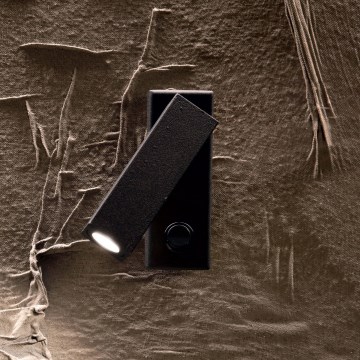 Ideal Lux - LED Επιτοίχιο σποτ φωτιστικό PAGE LED/3W/230V CRI 90 μαύρο