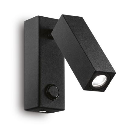 Ideal Lux - LED Επιτοίχιο σποτ φωτιστικό PAGE LED/3W/230V CRI 90 μαύρο