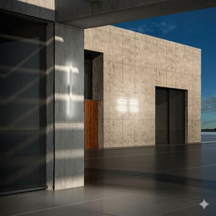 Ideal Lux - Εξωτερικό επιτοίχιο φωτιστικό LINEA LED/20W/230V CRI 90 104 cm IP54 λευκό