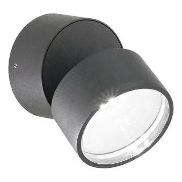 Ideal Lux - LED εξωτερικό επιτοίχιο φωτιστικό OMEGA LED/7W/230V CRI 90 IP54 ανθρακί