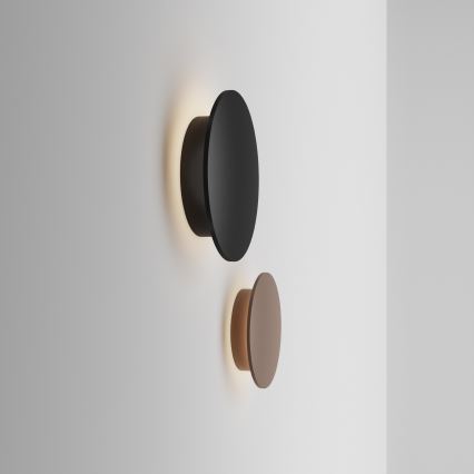Ideal Lux - Εξωτερικό επιτοίχιο φωτιστικό LED PUNTO LED/16W/230V CRI 90 Ø 30 cm IP54 μαύρο