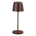 Ideal Lux - LED Επιτραπέζιο εξωτερικό φωτιστικό αφής CUTE LED/2,5W/3,7V 3000 mAh USB 2200-2700K IP65 καφέ