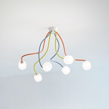 Ideal Lux - LED Εύκαμπτη πλαφονιέρα οροφής OCTOPUS 6xG9/3W/230V πολύχρωμα