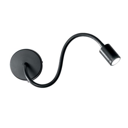 Ideal Lux - LED Εύκαμπτο μικρό φωτιστικό FOCUS LED/4W/230V CRI 90 μαύρο