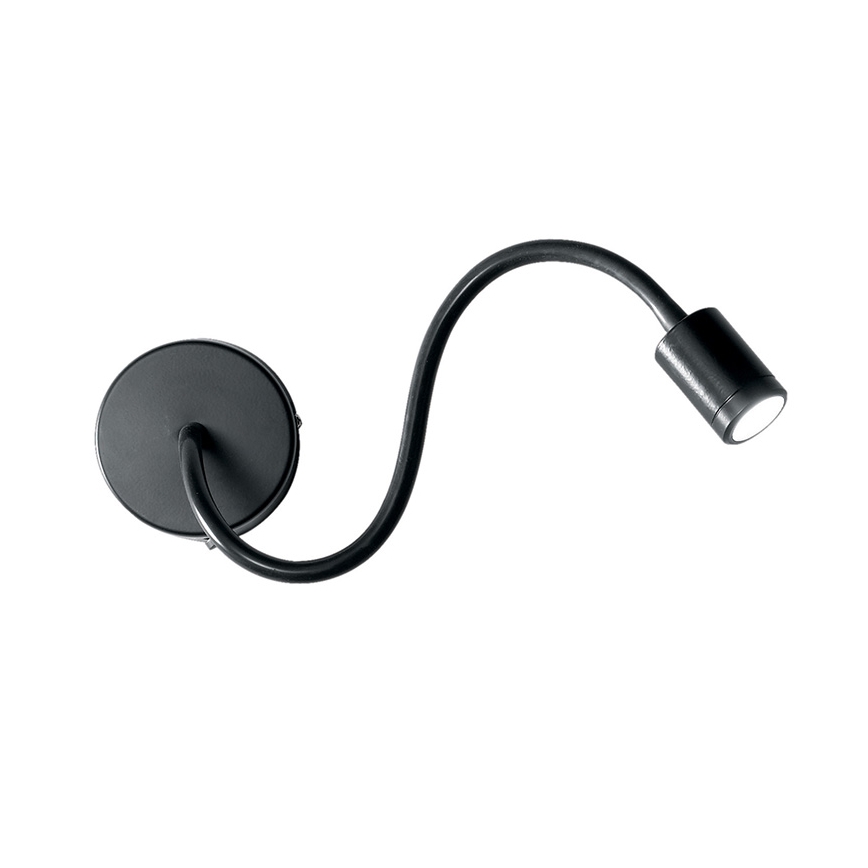 Ideal Lux - LED Εύκαμπτο μικρό φωτιστικό FOCUS LED/4W/230V CRI 90 μαύρο