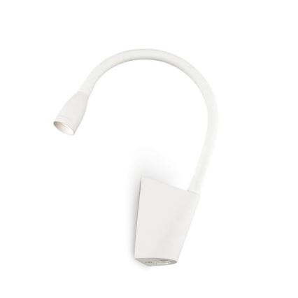 Ideal Lux - LED Εύκαμπτο μικρό φωτιστικό GOOSE LED/3W/230V CRI 90 λευκό