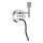 Ideal Lux - LED Εύκαμπτο φωτιστικό με ένα mount ΣΕΤ UP 1xE27/42W + LED/3W/230V CRI 90 USB γυαλιστερό χρώμιο