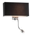 Ideal Lux - LED Εύκαμπτο φωτιστικό τοίχου HOTEL 1xE27/60W + LED/1,5W/230V